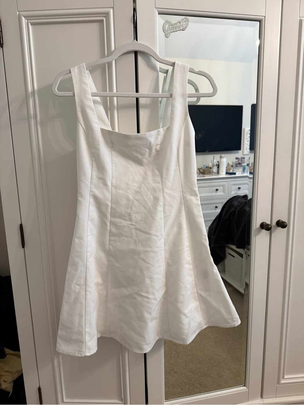 Showpo White Sleeveless Mini Dress